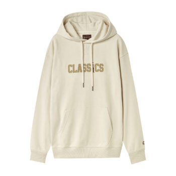 FRENCH TERRY HOODIES WITH PRNT - WHITE, XXL