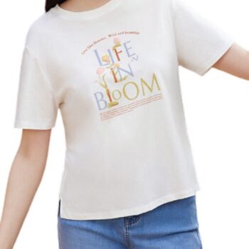 T-SHIRT WITH PRINT - WHITE-01, XL