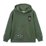 FRENCH TERRY HOODIES WITH PRNT