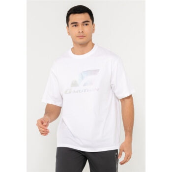 T-SHIRT WITH PRINT - WHITE-03, XXL