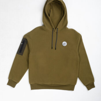 BONDED FLEECE HOODIES - GREEN-03, XXL