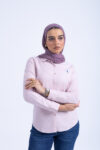 OXFORD SHIRT WITH EMBROIDERY - PINK-16, XL