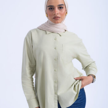 OXFORD SHIRT - Green, XXL