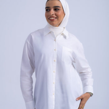 OXFORD SHIRT - WHITE, XXL