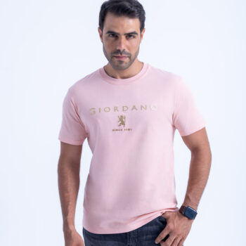 T-SHIRT WITH PRINT - Pink-20, XXL