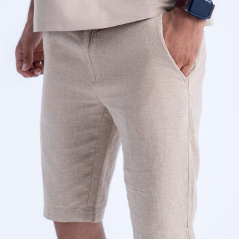 LINEN COTTON SHORT - NAVY-13, XXL
