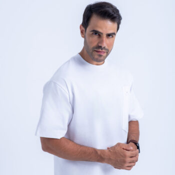 SPORT TEE CREW NECK - WHITE, XXL