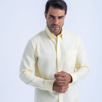 WRINKLE FREE SHIRT - YELLOW, XXL