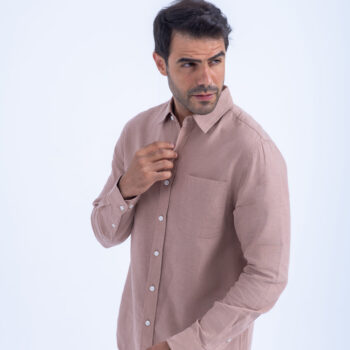 LINEN COTTON SHIRT - WHITE-08, XXL