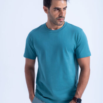 BASIC TEE CREW NECK - Green, XXL