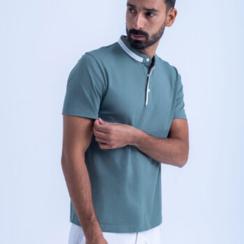 HENLEY NECK TEE - WHITE, XXL