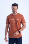 T-SHIRT WITH PRINT - Brown-11, S