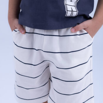 SHORT WITH STRIPE PATTERN - White St, 165