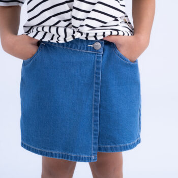 DENIM SKORTS - MID BLUE, 165