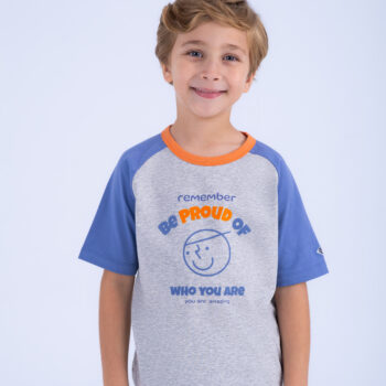 T-SHIRT WITH PRINT - MIXCOLOR, 165