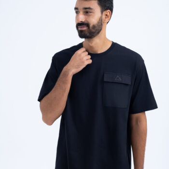 SORONA POCKET TEE - Black, XXL