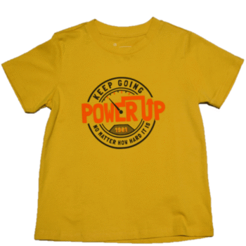T-SHIRT WITH PRINT - Blue, 110