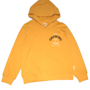 FRENCH TERRY HOODIES EMBROIDER - YELLOW, 110
