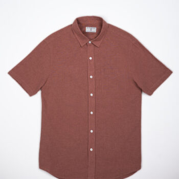 LINEN COTTON SHIRT - RED-19, XL