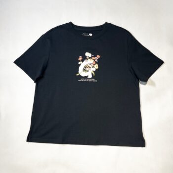 T-SHIRT WITH PRINT - Black, XL
