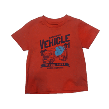T-SHIRT WITH PRINT - ORANGE, 140