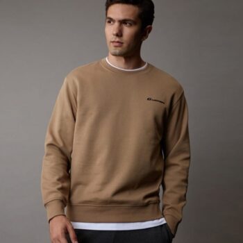 CREW NECK SWEATSHIRT WITH PRIN - Black, L