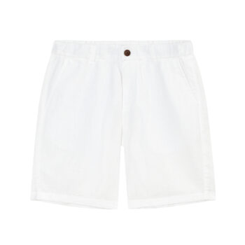 LINEN COTTON SHORT - WHITE-01, S