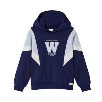 FRENCH TERRY HOODIES WITH PRIN - NAVY-60, 155