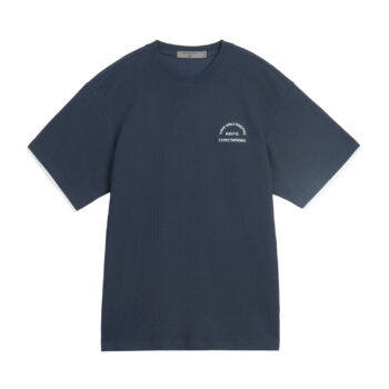 T-SHIRT WITH EMBROIDERY - NAVY-67, XL