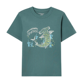 T-SHIRT WITH PRINT - BLUE-02, 140