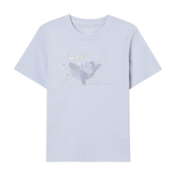 T-SHIRT WITH PRINT - BLU-82, 165