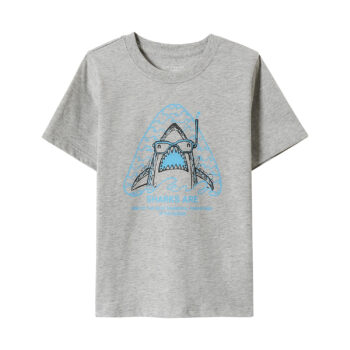 T-SHIRT WITH PRINT - Grey-91, 120
