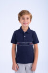 POLO WITH EMBROIDERY - NAVY, 110