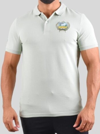 POLO WITH EMBROIDERY - Green, S