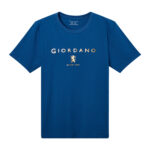 T-SHIRT WITH PRINT - BLUE-16, S