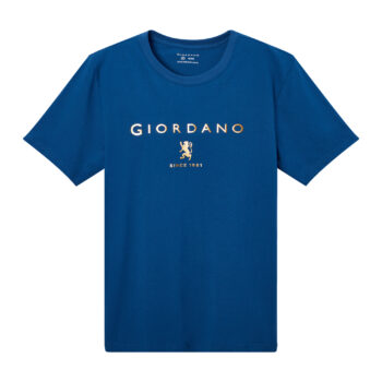 T-SHIRT WITH PRINT - BLUE-16, S