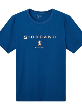 T-SHIRT WITH PRINT - BLUE-16, S