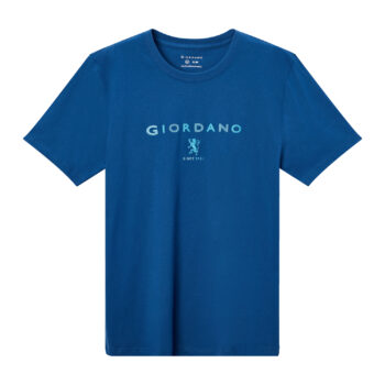 T-SHIRT WITH PRINT - Blue-25, S