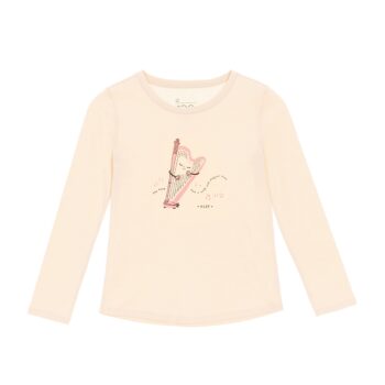 LONG SLEEVE T-SHIRT WITH PRINT - Khaki, 110