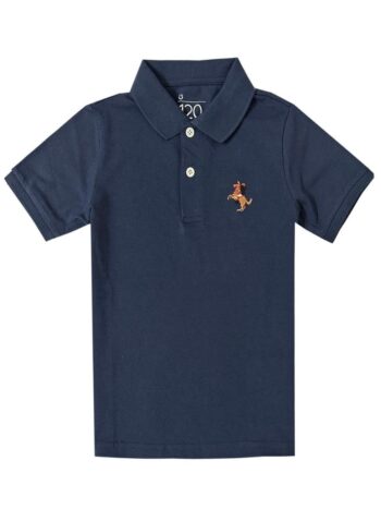 POLO WITH EMBROIDERY - NAVY, 120