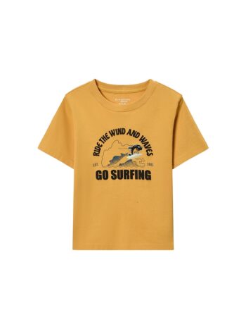 T-SHIRT WITH PRINT - YELLOW, 120