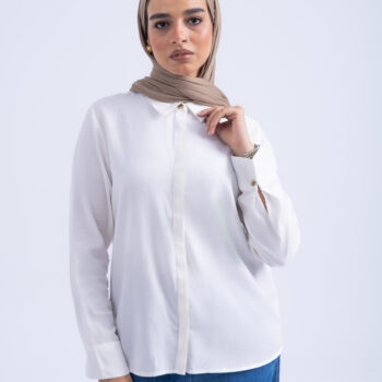 LYOCELL SHIRT - WHITE-02, S