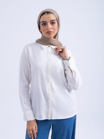LYOCELL SHIRT - WHITE-02, S