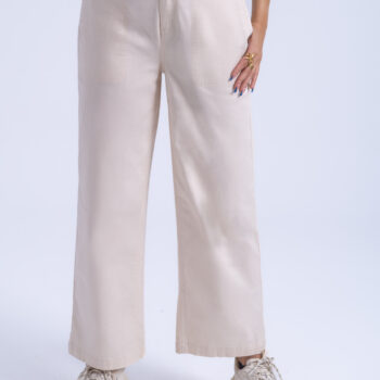 WIDE LEG PANT - KHAKI-13, 26