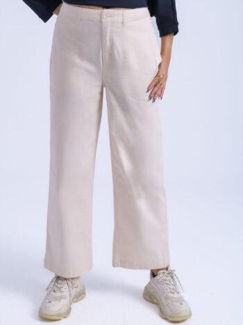 WIDE LEG PANT - KHAKI-13, 26