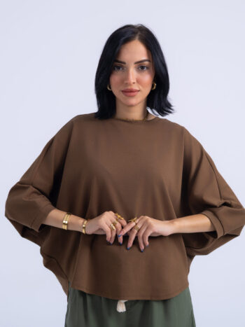 T-SHIRT WITH 3/4 SLEEVES