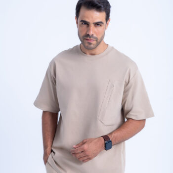 SPORT TEE CREW NECK - Khaki, S