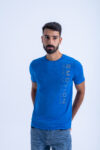 T-SHIRT WITH PRINT - BLUE-21, XXL