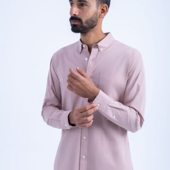 POPLIN SHIRT - PINK, S