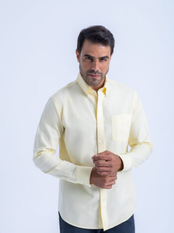 WRINKLE FREE SHIRT - YELLOW, XL